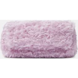 Dries Van Noten Dries Van Noten Clutch aus Faux Fur Lila Einheitsgröße