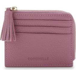 Coccinelle tassel credit card holder kartenetui pulp pink purpur