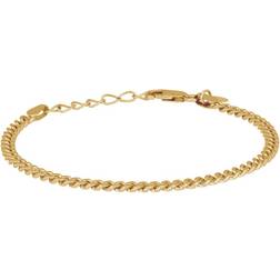 Nordahl Jewellery Panzer armbånd forgyldt, 3mm