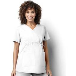 WonderWink Wonderwork Maternity Top White