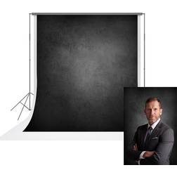 5x7ft pro microfiber abstract black background for photography headshot backdrop