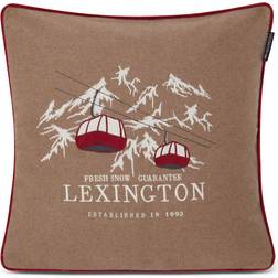 Lexington Fresh Snow Ski Lift Wool Mix Kissenbezug Weiß (50x50cm)