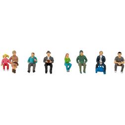 Faller Seated Passengers 8 Figure Set