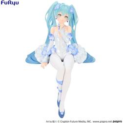 Hatsune Miku Noodle Stopper PVC Statue Miku Flower Fairy Nemophila 15 cm