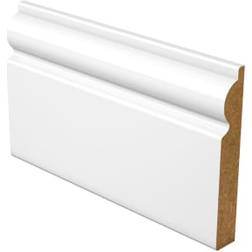 Wickes Torus Fully Finished Satin White Skirting 18 x 169 x 4200mm