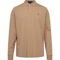 Polo Ralph Lauren Luxury Pima Cotton Long Sleeve Camel Heather