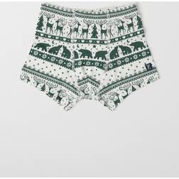 Polarn O. Pyret Boy's Nordic Reindeer Boxers - Green (60600656-641)