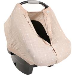 Little Unicorn Cotton Muslin Car Seat Canopy Taupe Cross