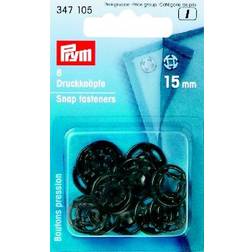 Prym tryckknappar i plast 15 mm Svart