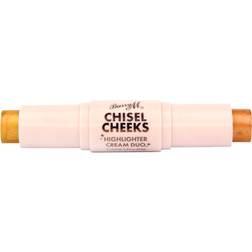 Barry M Chisel Cheeks Highlighter Cream Duo Gold/Bronze