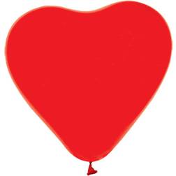 Globos Ballon Hjerter i Rød 6 stk