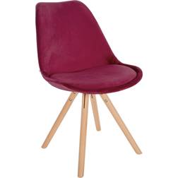 CLP Sofia Burgundy/Red/Natural Chaise de Cuisine 81cm