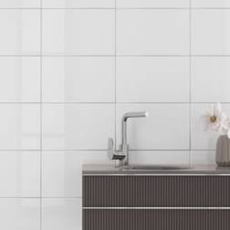 Wickes White Gloss Ceramic Wall Tile 400 250mm