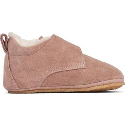 Wheat Leder-Krabbelschuhe Mit Futter Taj Dusty Rouge Leder-Krabbelschuhe