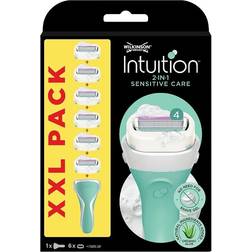 Wilkinson Sword Intuition Sensitive Women's Razor with 6 Blade Refills