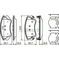 Bosch Bremsbeläge Vorne Rechts