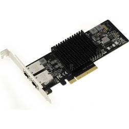 Netzwerkkarte pcie 10g 2 anschlüsse 10 gb rj45 chipsatz intel x550 high low