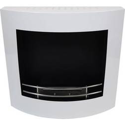 Cach Fires White Wall Mounted Bio White