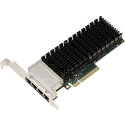 Carte PC et Serveur PCIe 3.0 8x QUAD ETHERNET RJ45 10G 5G 2.5G 1G 2 PORTS Inte