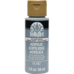 Plaid Matte Acrylic Paint Silver Marlin 59ml