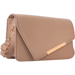 Shein Chain Strap Flap Shoulder Bag - Khaki