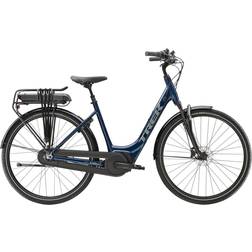 Trek e-Hybrid Bike District+ 2 Lowstep Mulsanne Blue M