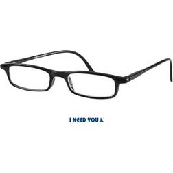 I Need You Black Plus 1 Spherical Lesebrille Adam