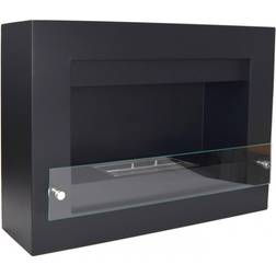 Cach Fires Nebraska Black Square Wall-mounted Bio Black