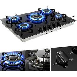 Arebos Gas Hob 5 Burners 70cm