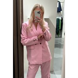 Noella Mille Oversize Blazer Candy pink check