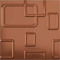 Ekena Millwork Odessa Endura 3D Bright Coat Copper Wall Decor 19.6x19.6"