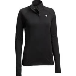 Ariat Women's Lowell 2.0 1/4 Zip Baselayer Top Long Sleeve in Black, Small