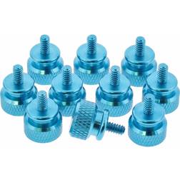 InLine 77770B Rändelschrauben, 12mm, 10er-Pack blau