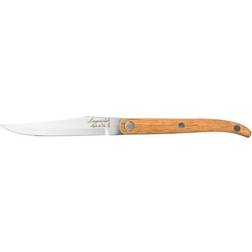 Laguiole Laguiole Wood slät SET 6 SdV Knivsæt