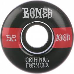 Bones Wheels 100's OG #19 V4 100A Wide 52mm Hjul black/red Uni