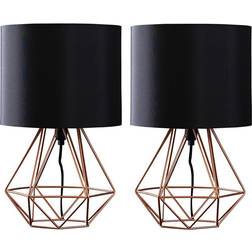 ValueLights Minisun 2 Angus Bedside Table Lamp