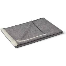 Natures Collection Herringbone Alpaca Wool Throw - Grey, Dark Grey Coperta Grigio (200x130cm)