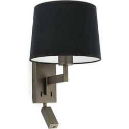 FARO BARCELONA Artis-1 AP LED Lampada Da Parete Nera E27 Applique