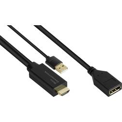 Good Connections HDMI - DisplayPort M-F 0.3m