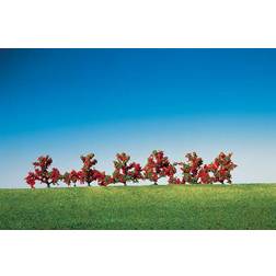 Faller Bushes Red Flowers 40mm 6 HO Gauge Scenics 181476