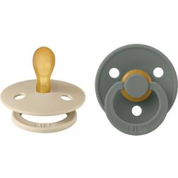 Bibs Fopspeen Symmetric Vanilla/Pine 0-6mnd 2st