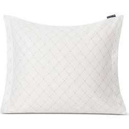 Sova Lexington Signature Star Sateen Örngott Beige, Vit (65x65cm)
