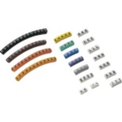 TRU Components ECMKP-2 Pre-printed cable marker Imprint 0 9, A, E, L, N, R, S, T, Outside diameter range 2 up to 5 mm 545010