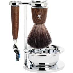 Mühle Rytmo 4pc Black Fibre Shaving Set