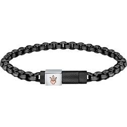 Maserati Armbånd JM223ATK26 Man 925 sterling silver Black