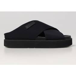 Ganni Crossover Platform Scuba Sandals - Black