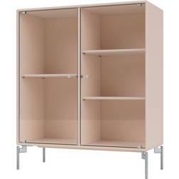 Montana Furniture Ripple II 69.6 x 82.2 x 30 cm Clay-pieds Chrome Vitrine en verre 69.6x82.2cm