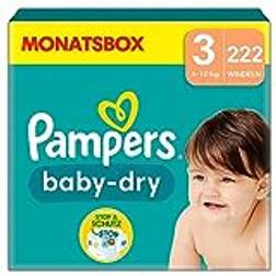 Pampers Baby Dry Diapers Size 3 6-10 kg 222 pcs