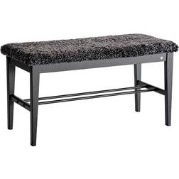 Oscarssons Möbel Cora Dark Grey Siddebænk 90x46cm