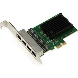 PCIE-nätverkskort 4 RJ45-portar 10/100/1000 Mbps Hög låg profil PCIE 2.0 FYRDUBBLA CHIPSET RTL8111